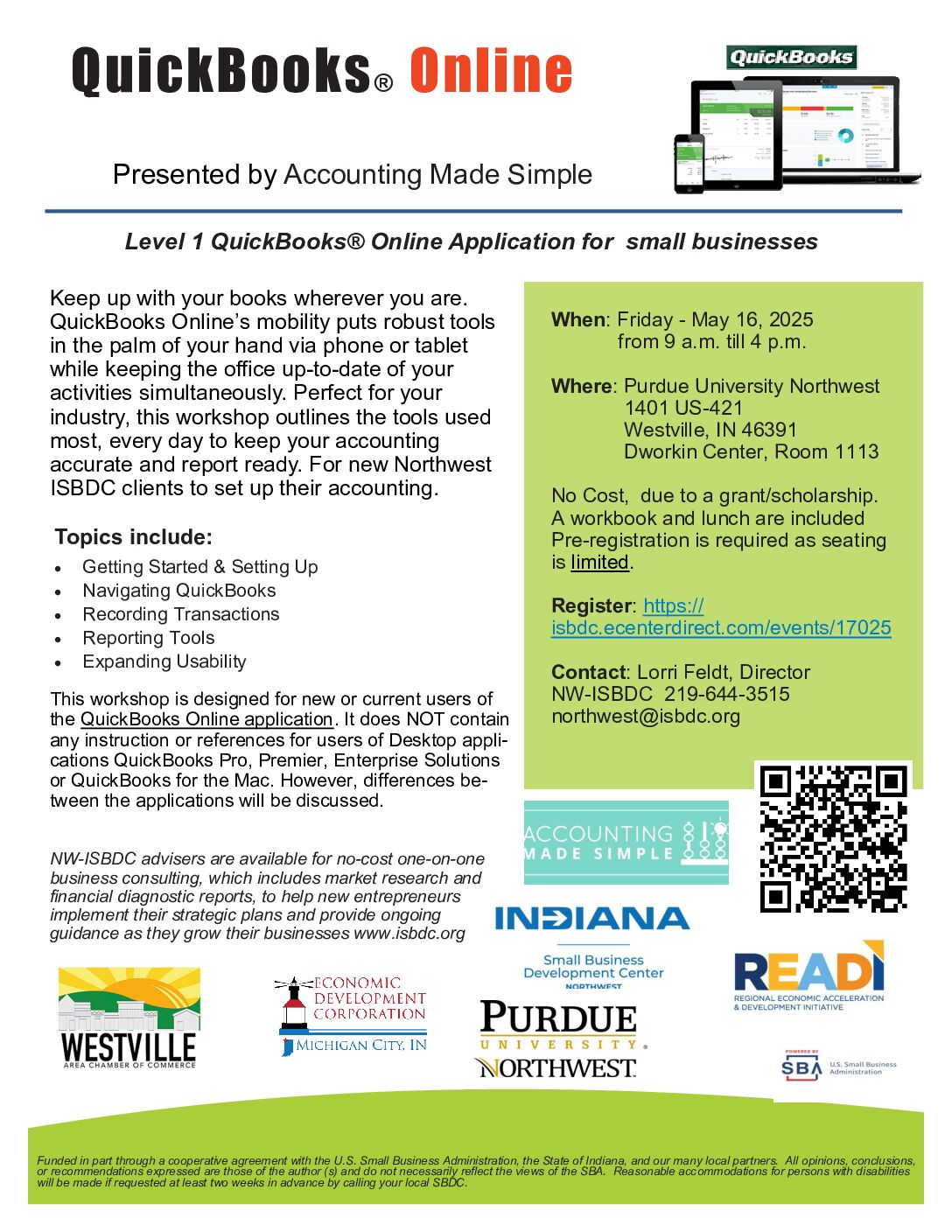 quickbooks online workshop May 16 2025